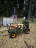Four-wheel braking electric flatbed cart