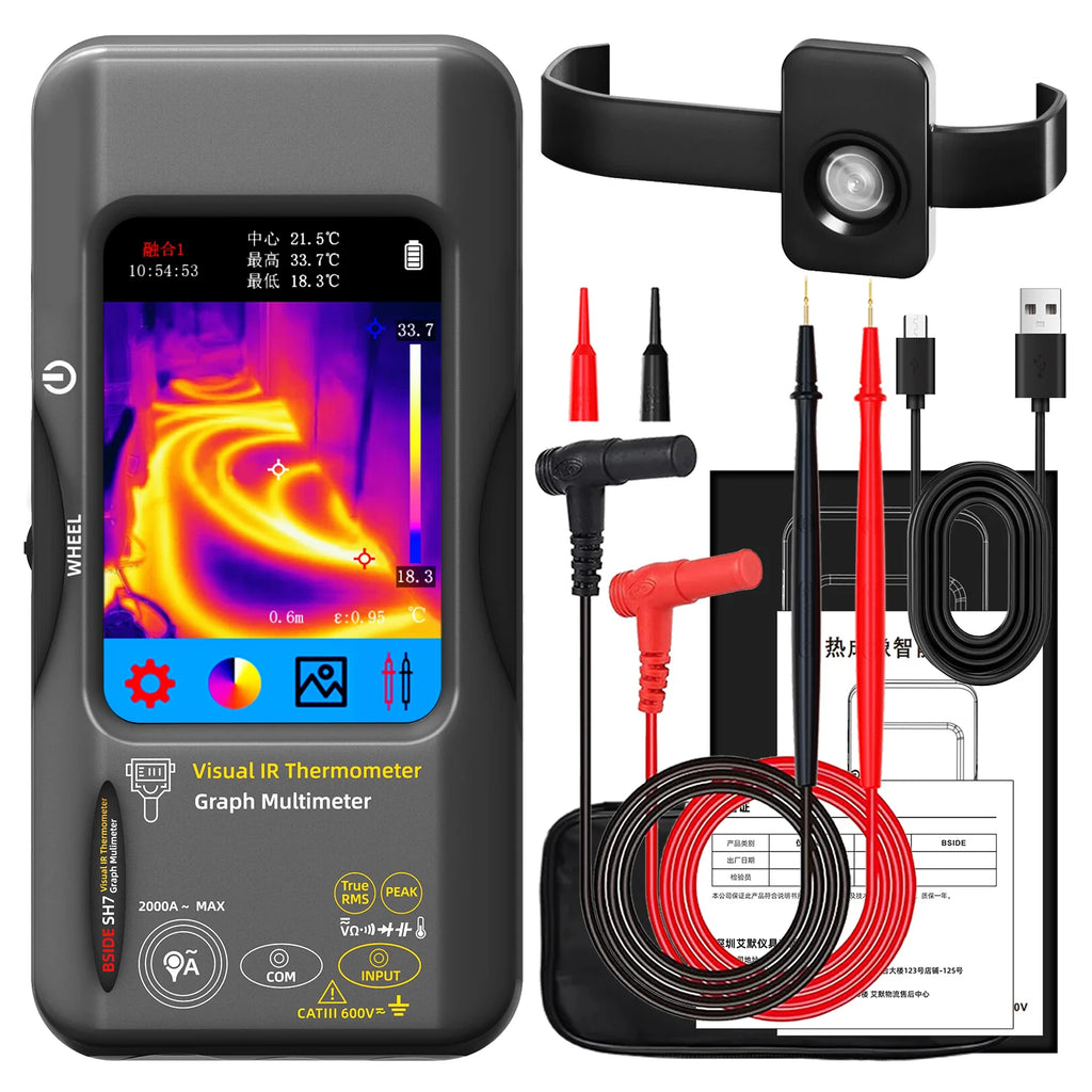 BSDIE Touchscreen thermal imaging multimeter with infrared camera