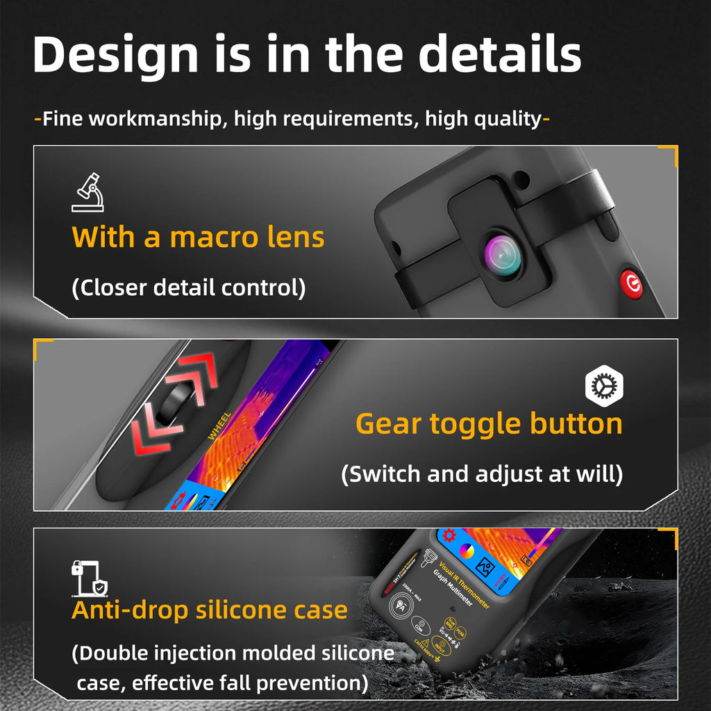 BSDIE Touchscreen thermal imaging multimeter with infrared camera