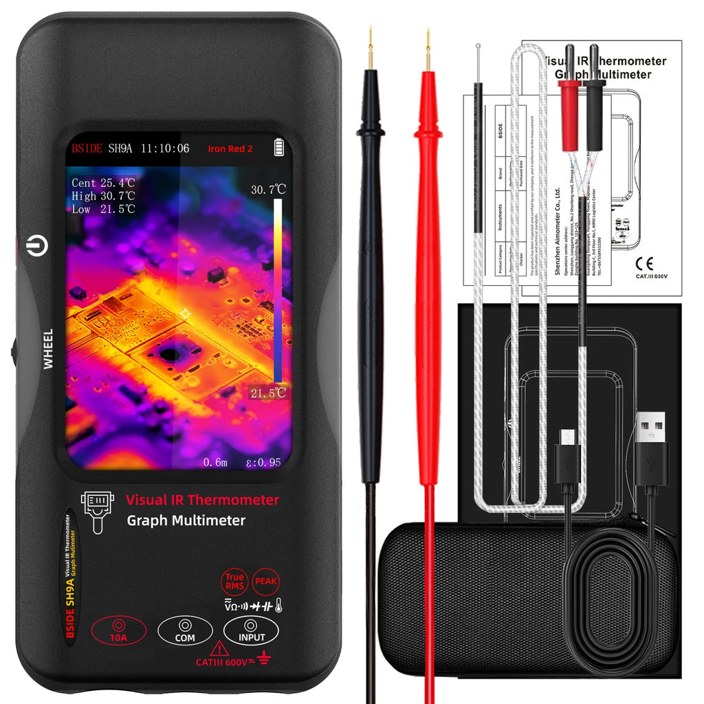 BSDIE Touchscreen thermal imaging multimeter with infrared camera